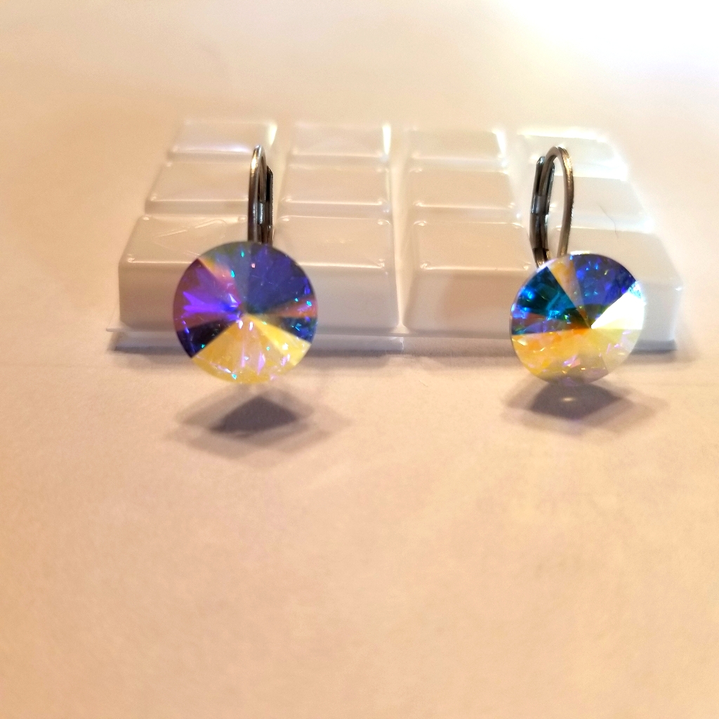 Gift Swarovski Element Ab Crystal Earrings